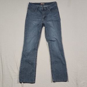 Wrangler Straight Leg‎ Light Wash Women's Lightweight Denim Blue Jeans Size 8